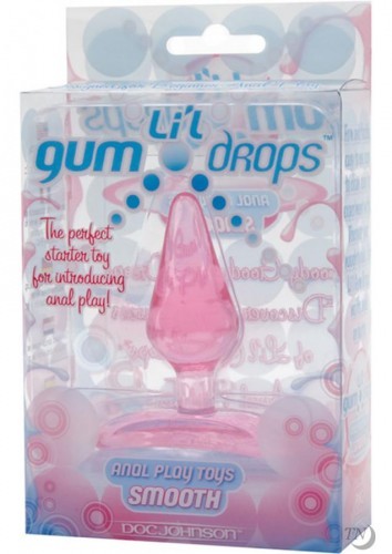 Маленькая розовая пробка Li'l Gum Drops Smooth