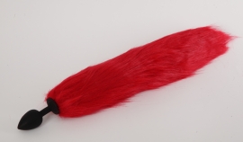 Пробка силиконовая с хвостом Красная лиса
