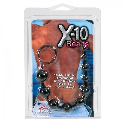 Анальная цепочка X-10 Beads Black