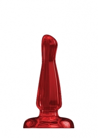 Анальный стимулятор Bottom Line 5" Model 3 Acrylic Red