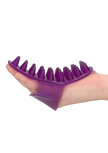Массажная рукавичка фиолетовая