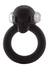 Виброкольцо Shadow Skull Cockring Black