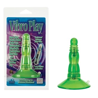 Анальная пробка с вибрацией Vibro Play Green