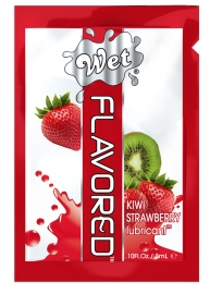 Лубрикант Wet Flavored Kiwi Strawberry 3mL