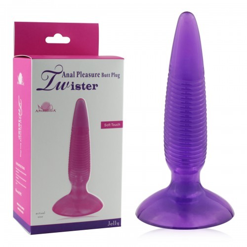 Анальная пробка пурпурная Twister
